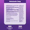 Natrol Melatonin 3mg, Strawberry-Flavored Dietary Supplement for Restful Sleep, 150 Fast-Dissolve Tablets, 150 Day Supply