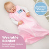 Baby Merlin's Magic Dream Sleep Sack - 100% Cotton Baby Wearable Blanket Sleep Suit - 6-12 Months (Blue)