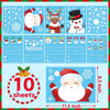 MISS FANTASY Christmas Window Clings Decorations 10 Sheets Large Merry Christmas Snowflake Window Stickers Decals for Glass Window Double Sided Christmas Decorations for Home Office School Classroom