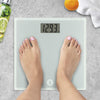 Weight Watchers Scales by Conair Bathroom Scale for Body Weight, Easy To Read Scale, Glass Body Scale Measures Weight Up to 400 Lbs. in Chic Glass