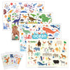 Disposable Placemats for Baby & Toddlers, Disposable Baby Placemats for Restaurants, Travel, Disposable Stick on Placemats with 4 Designs, 40 Pack Disposable Table Mats for Kids (Individual Package)