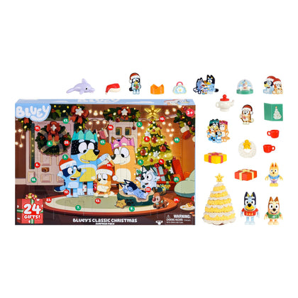 Bluey's Exclusive Advent Calendar Pack. Open the Packaging To Find A Bluey Surprise Each Day For 24 days Including Exclusive Figures! | Amazon Exclusive