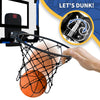 QDRAGON Mini Basketball Hoop, Over The Door for Indoor, with 3 Balls/Inflator/Breakaway Rim, Toy Gifts for Kids and Adults