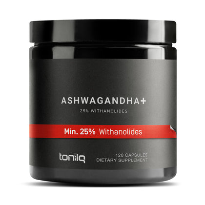 Toniiq 52,000mg 40x Concentrated Extract - 25% Withanolides - Ultra High Strength Ashwagandha Capsules - Wild Harvested in India - Highly Concentrated and Bioavailable Supplement- 120 Veggie Capsules