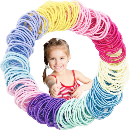 200pcs Hair Ties for Kids Toddler Hair Ties for Girls Elastic Small Hair Bands for Kids