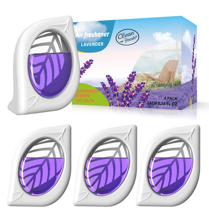 Air Freshener for Home, 4 Pack, Lavender Essential oils, Odor Eliminator for Small Area Closets Bathroom Pets Strong Odor, Up to 120 Days