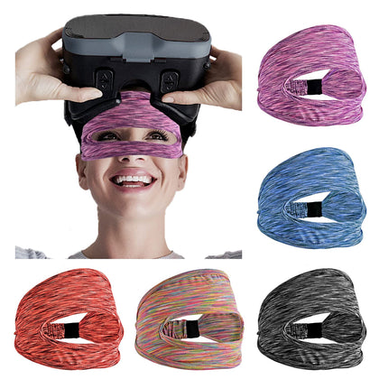 Abnaok 5 Pack VR Eye Mask, Adjustable Breathable VR Sweat Band for Oculus Quest 2, HTC Vive, PS, Gear, VR Workouts