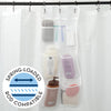 S&T INC. Shower Organizer, Shower Caddy or Bathroom Organizer with Quick Drying Mesh, 7 Pockets to Hold Shampoo, Soap, Loofah, and Cruise Ship Essentials, 14 Inch by 30 Inch, White, 1 Pack