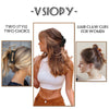 Vsiopy 6pcs 3.5 Inch Medium Large Claw Clips For Thick Hair, Big Hair Clip For Thin Hair, Girls' Hair Clips Claw, Neutral Hair Clips for Women, Matte Square Hair Claws Clips For Hair