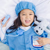 Melissa & Doug Veterinarian Role Play Costume Dress-Up Set (9 pcs) - Pretend Veterinarian Outfit With Realistic Accessories, Veterinarian Costume For Kids Ages 3+