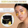 DERMORA Golden Glow Under Eye Patches (15 Pairs Eye Gels) - Rejuvenating Treatment for Dark Circles, Puffy Eyes, Refreshing, Revitalizing, Travel, Wrinkles