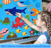 Craftstory Ocean Felt Board Story Set for Toddlers Children Under The Sea 3.5 Feet Flannel-Stories Shark Octopus Toys Wall Activity Storytelling Teaching