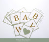 luckylibra Baby Shower Decorations,Welcome Baby Banners Paper Lantern Paper Flower Pom Poms?Sage Green Gold White?