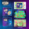 3D Glow in The Dark Stars Glow in The Dark Stars for Ceiling Plastic Ceiling Stars Space Planet Wall Decals Glow in The Dark Wall Stickers for Bedroom Living Room Decor Christmas Stocking Stuffers