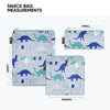 Simple Modern Reusable Snack Bags for Kids, Boys | Food Safe, BPA Free, Phthalate Free, Polyester Zip Pouches | Washable & Refillable Sandwich Bag | Ellie Collection | 3 pack | Dinosaur Roar