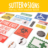 Sutter Signs Trash Compost Recycle Stickers for Trash Can 6pc Combo Set | Weatherproof Waste Management Decal Label Signs for Garbage Cans and Recycling Bins