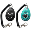 HoAoOo Pet Training Clicker with Wrist Strap - Dog Training Clickers (New Black + Blue)