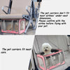 Adkyop Large cat carriers Dog soft-sided carriers Cat soft-sided carriers Cat carriers Dog carriers Cat travel carriers Dog travel bag Reptile carriers Squirrel carriers Guinea pig carrier(Large Pink)