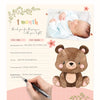 Baby's First Year Calendar by Bright Day - 1st Year Tracker - Journal Album To Capture Precious Moments - Milestone Keepsake For Baby Girl or Boy