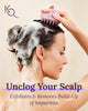 Keranique Scalp Therapy Massager - Non-Slip Ultra-Soft High Grade Silicone Shampoo Brush Head Scrubber - Gently Flexes to Massage Even Sensitive Skin