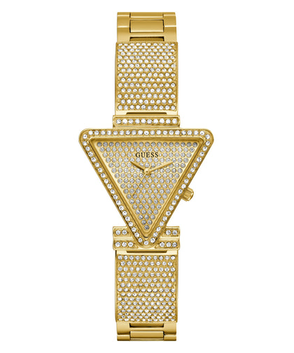 GUESS Women's 34mm Watch - Gold Tone G-Link Champagne Dial Gold Tone Case