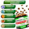 Probiotics for Dogs - Dog Probiotics and Digestive Enzymes for Gut Health, Itchy Skin, Allergies, Immunity, Yeast Balance - Prebiotics - Reduce Diarrhea, Gas - 120 Probiotic Chews for Dogs - USA Made