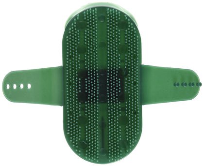 Partrade 244078 111484 Plastic Curry Comb with Strap, Green, 7
