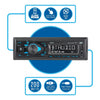 JENSEN MPR210 7 Character LCD Single DIN Car Stereo Radio | Push to Talk Assistant | Bluetooth Hands Free Calling & Music Streaming | AM/FM Radio | USB Playback & Charging | Not a CD Player