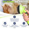 Rexipets Self Cleaning Slicker Brush- for Dogs, Cats & Pets-One Click Cleaning Function-Gentle & Effective Cat, Pet & Dog Hair Remover-Dog Grooming Accessories for Small, Medium & Large Dogs