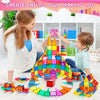 Lotmey 132PCS Magnetic Tiles with 2 Cars Deluxe Set, 3D Magnetic Building Blocks, Preschool Magnetic STEM Toys Sensory Educational Toys for Toddlers Kids 3 4 5 6 7 8-12, Gift for Boys Girls