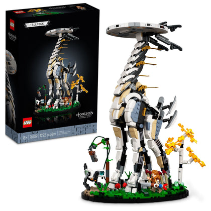 LEGO Horizon Forbidden West: Tallneck 76989 Building Set - Aloy Minifigure & Watcher Figure, Featuring Minifigure Accessories from The Game, Collectible Gift Idea for Teens, Adults, Men, Women