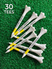 Pride Performance Professional Tee System Plastic Golf Tees (30 Count) , Yellow, 2-3/4 Inch