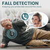 Medical Alert System for seniors with fall detection -GPS 4G LTE Cellular SOS Alert System, 24/7 Emergency Monitoring - Call to Activate - Includes Mobile App, Step Counter, Push Notifications (Black)