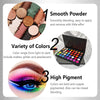 Rechoo 40 Colors Eye Makeup Eyeshadow Palette Bright Color Matte Eye Shadow Blue Red Purple Bright Color With Sequins Shimmer Metallic Pigmented Paleta