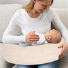 Pro Goleem Muslin Nursing Pillow Cover, Soft Breathable Cotton Feeding Pillow Slipcover for Breastfeeding Moms, Fits Standard Infant Nursing Pillow, for Boys and Girls, 2 Pack (Brown?Beige)
