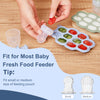 Baby Breastmilk Popsicle Molds (3 Pack), Kingkam Silicone Nibble Freezer Tray, Baby Fruit Food Feeder Teether Tray, Breast Milk Teether Pop Maker for Homemade Baby Food