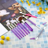10 Pieces Cake Baking Brushes Food Paint Brush for Chocolate Sugar Cookie Decoration Brushes Set Cookie Decorating Supplies with Fondant and Gum Paste Tool (Purple)