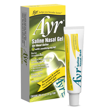 Ayr Saline Nasal Gel, With Soothing Aloe, 0.5 Ounce Tube (Pack of 1)