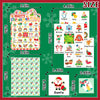 MonEnfance Christmas Bingo Cards, 24 Players Cute Christmas Bingo Game for Kids Adults Merry Christmas Party Supplies Family Games Activities Xmas Festival Holiday Bingo Sets