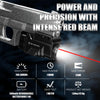 Skywoods 700 Lumens Pistol Light Beam Rechargeable, Red Beam and White LED Combo with Adjustable Rail Strobe Tactical Gun Flashlight, Magnetic USB Compact Weapon Light for Glock Picatinny Rail