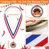 Mepase 6 Pcs Chili Cook off Prizes Kitchen Cooking Chili Apron Award Trophies Medals 1st 2nd 3rd Prizes Set of 3 Medals for Women Men Friends Family Decorations Gifts