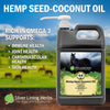 Silver Lining Herbs Hemp Seed Oil-Coconut Oil - All Natural Herbal Horse Oil - Source of Omega 3 Fatty Acids - Horse Health Support of the Immune System, Joints, and Cardiovascular System - 1 Gallon