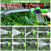 Pup Jet Dog Wash Outdoor, 8-in-1 Dog Sprayer Hose Attachment with Dog Shower Brush and Pet Grooming Comb, 3/4 Inch Standard Garden Hose Nozzle for Watering Flowers, Car Washing, Pet Bathing(Green)