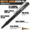 The Atomic Bear Tactical Pen - Pen With Window Breaker - Used in Police and Military Gear - Ballpoint Pens with Free 2nd ink refill