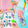 EDsportshouse Decorate Your Own Water Bottle Kits for Girls Age 4-6-8-10,Mermaid Gem Diamond Painting Crafts,Fun Arts and Crafts Gifts Toys for Girls Birthday Christmas(Mermaid)