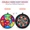 Dart Board for Kids, Kids Double-Sided Safe Dart Board with 12 Sticky Balls, Darts Board Set Indoor Outdoor Party Favor Games and Classic Toys Gifts for 5 6 7 8 9 10 11 12 Year Old boy Kids and Adult