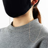 Face Mask Chain | Mask Strap | Mask Holder | Mask Lanyard | Mask Retainer | Necklace for Mask | Silver Chain | Women Men Children