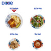 Dixie 10 Inch Paper Plates, Dinner Size Printed Disposable Plate, 204 Count (3 Packs of 68 Plates)