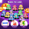 MGparty 12 Pack Halloween Slime Party Favor for Kids, Stress Relief Slime Toys with Plastic Bugs Halloween Toys for Goodie Bag Stuffers, Classroom Reward, Game Prizes, Halloween Trick or Treat