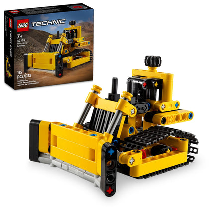 LEGO Technic Heavy-Duty Bulldozer Building Set, Kids Construction Toy, Vehicle Gift for Boys and Girls Ages 7 and Up, 42163